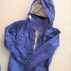Girls lavender Marmot rain coat